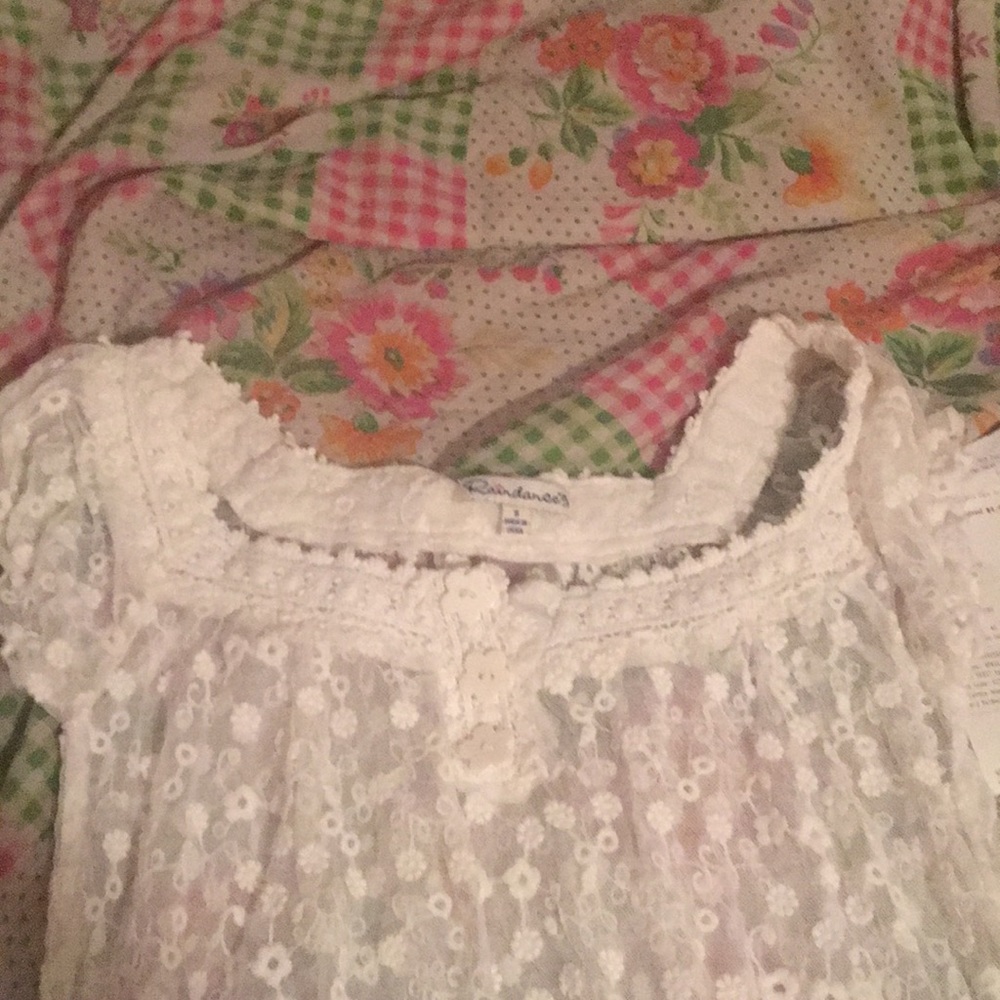 White lace blouse